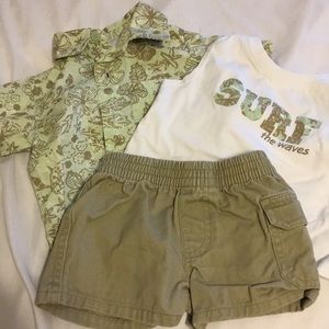 Three-piece summer surf outfit boy